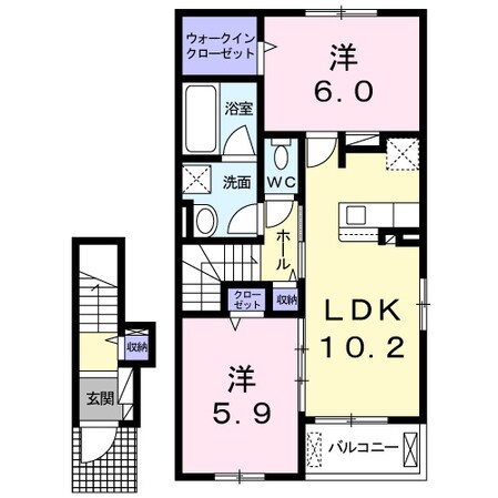 クレメント桜の町の物件間取画像